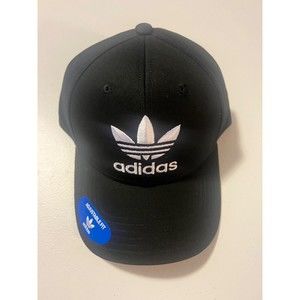 Adidas Originals‎ Men's Snapback Baseball Cap Hat Black White OSFA Adjustable